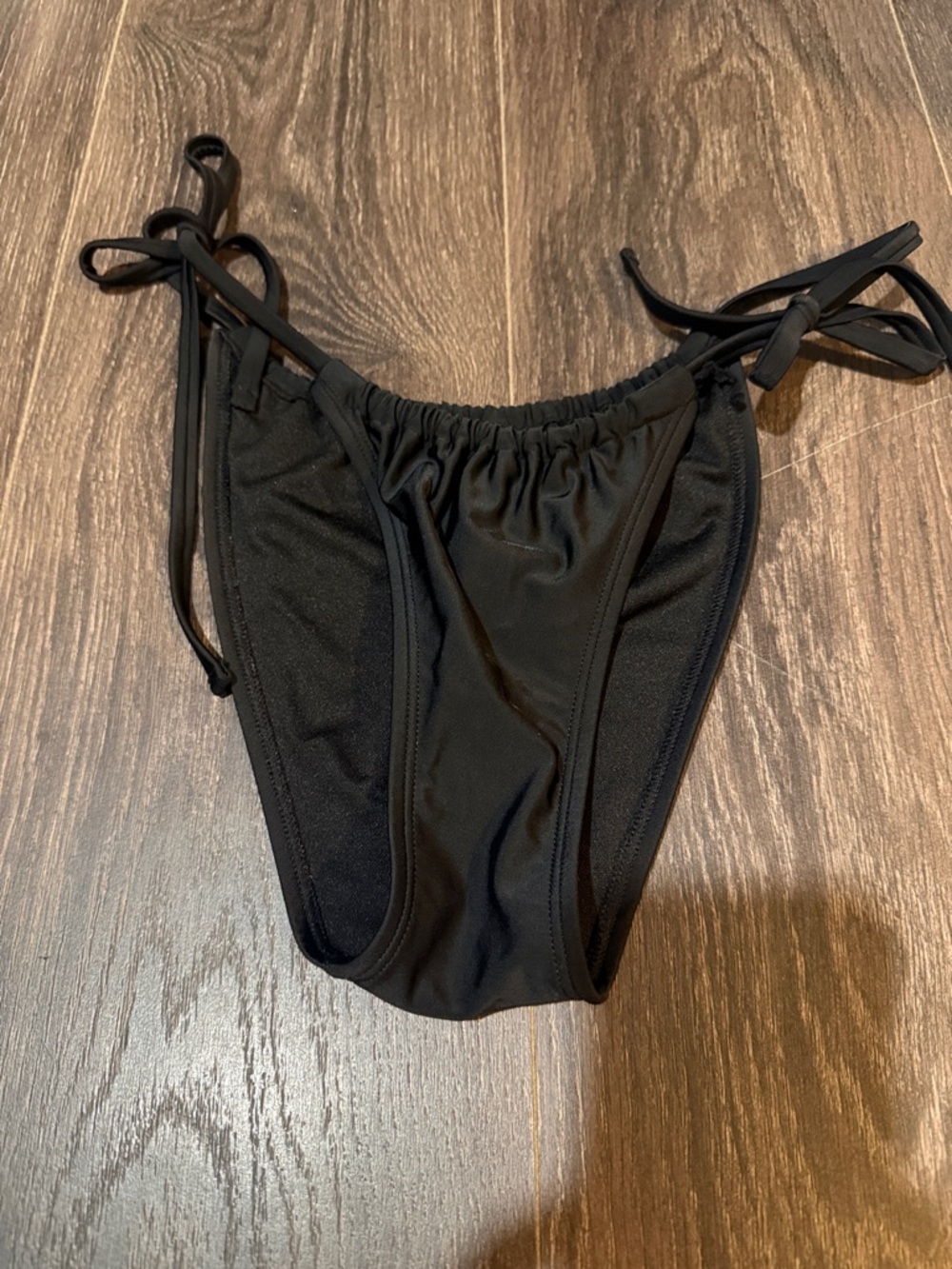 wild fable Black Tie-Side Bikini Bottom